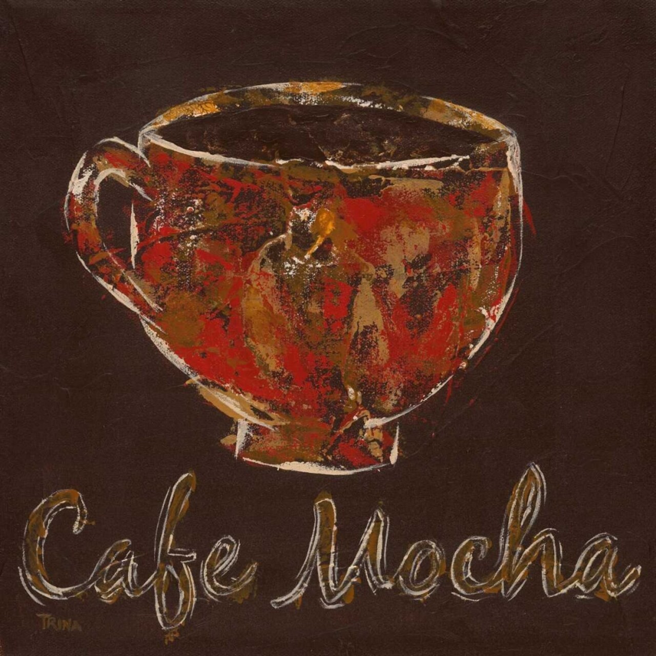 Cafe Mocha Poster Print by Katrina Craven - Item # VARPDX12849
